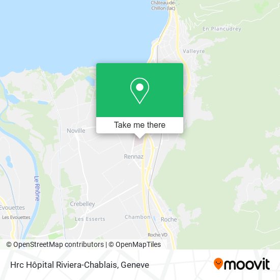Hrc Hôpital Riviera-Chablais map