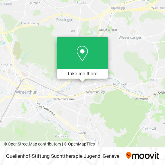 Quellenhof-Stiftung Suchttherapie Jugend map