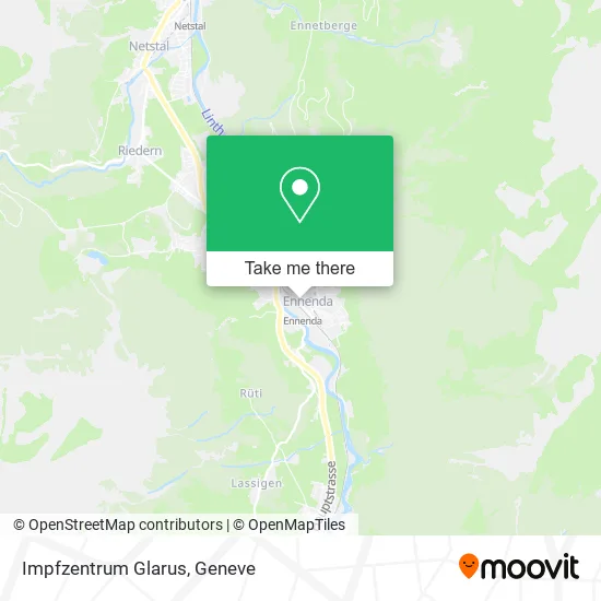 Impfzentrum Glarus map