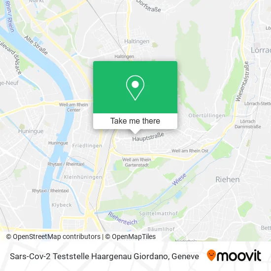 Sars-Cov-2 Teststelle Haargenau Giordano map