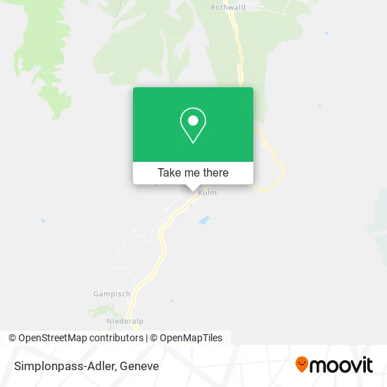 Simplonpass-Adler map