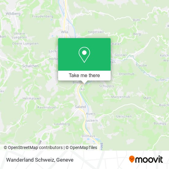 Wanderland Schweiz map