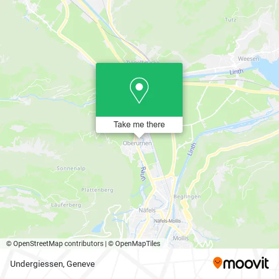 Undergiessen map