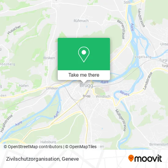 Zivilschutzorganisation map