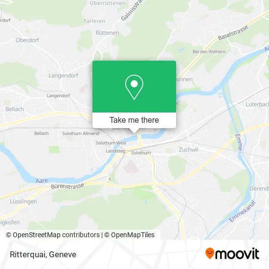 Ritterquai map