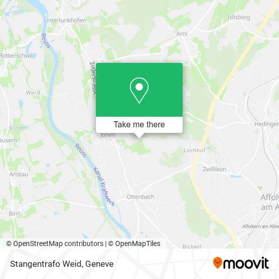 Stangentrafo Weid map