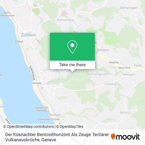 Der Küsnachter Bentonithorizont Als Zeuge Tertiärer Vulkanausbrüche map