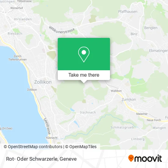 Rot- Oder Schwarzerle map