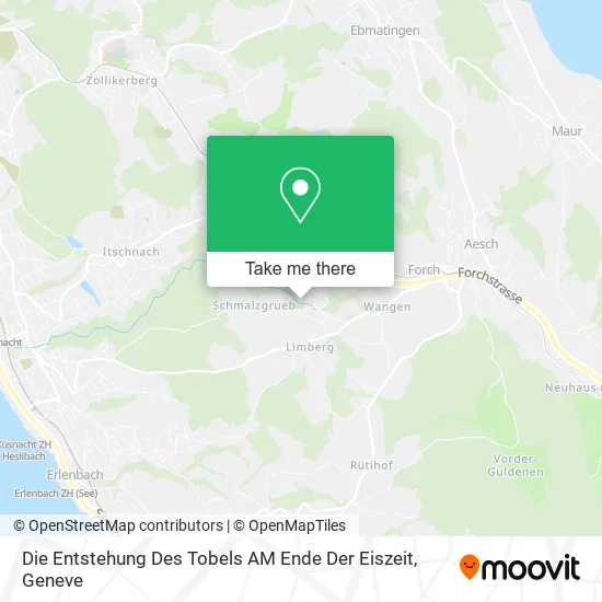 Die Entstehung Des Tobels AM Ende Der Eiszeit map
