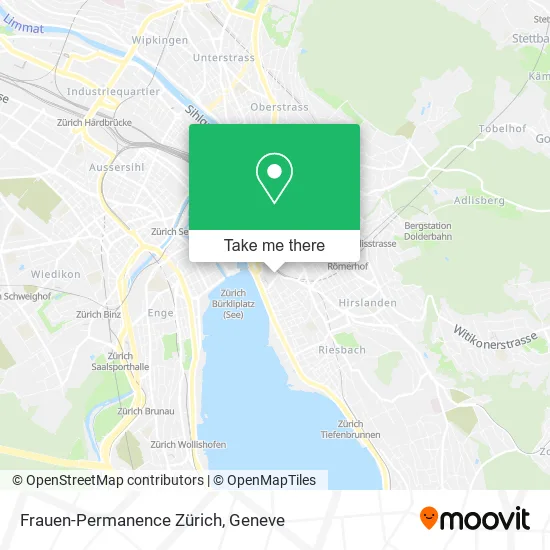 Frauen-Permanence Zürich map