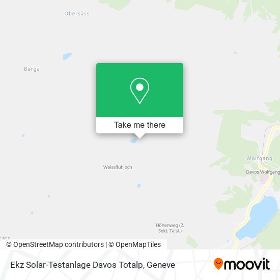 Ekz Solar-Testanlage Davos Totalp map