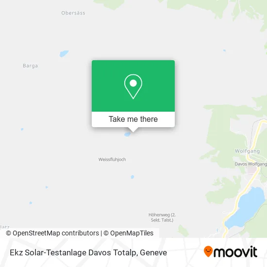 Ekz Solar-Testanlage Davos Totalp map