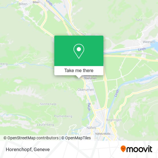 Horenchopf map