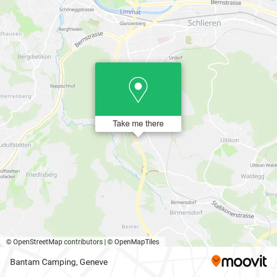 Bantam Camping map