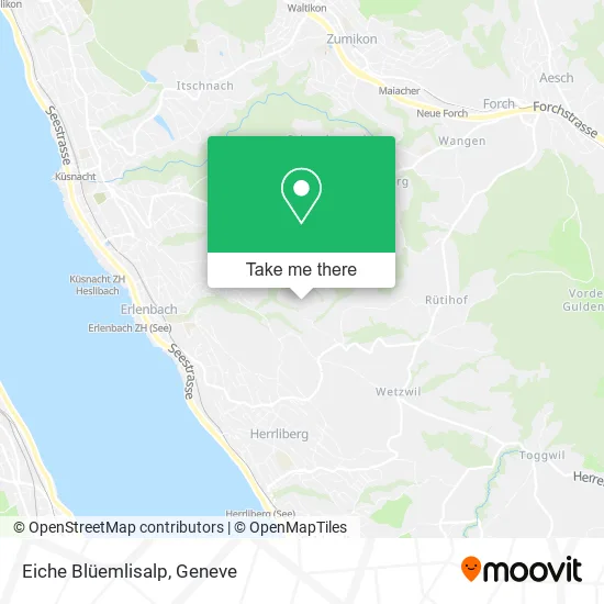 Eiche Blüemlisalp map