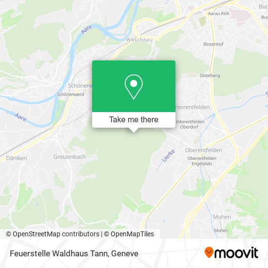 Feuerstelle Waldhaus Tann map