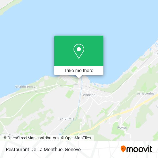 Restaurant De La Menthue map