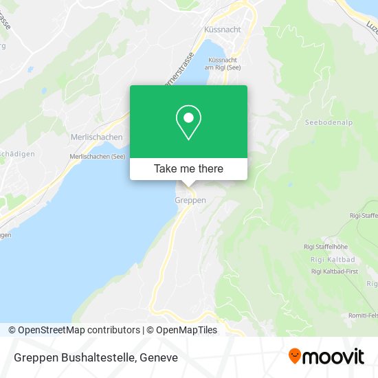 Greppen Bushaltestelle map