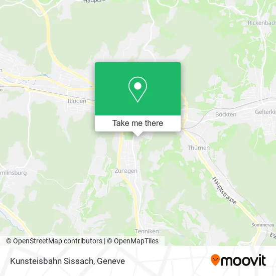 Kunsteisbahn Sissach map