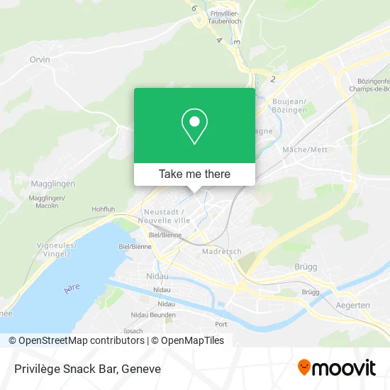 Privilège Snack Bar map