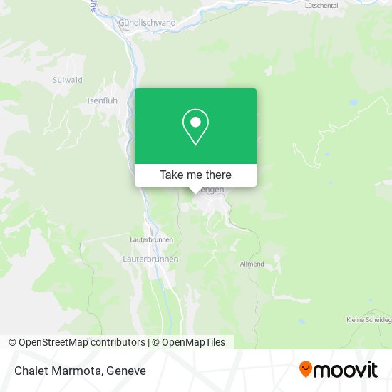 Chalet Marmota map