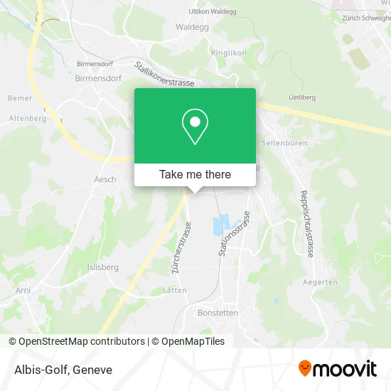 Albis-Golf map
