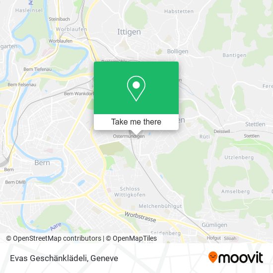 Evas Geschänklädeli map