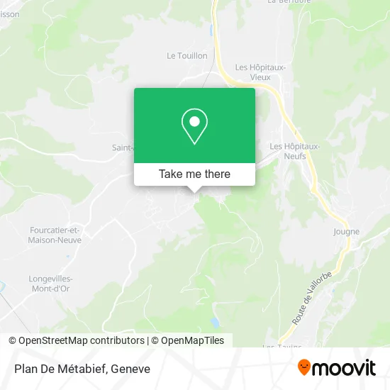 Plan De Métabief map
