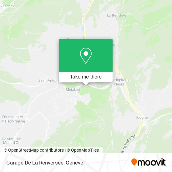 Garage De La Renversée map