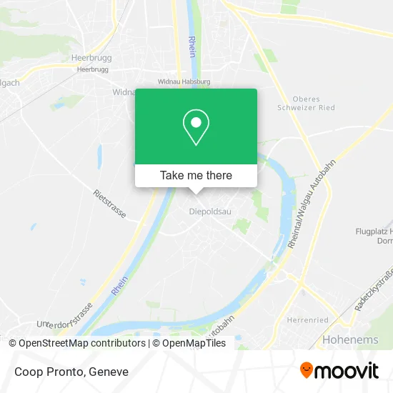 Coop Pronto map