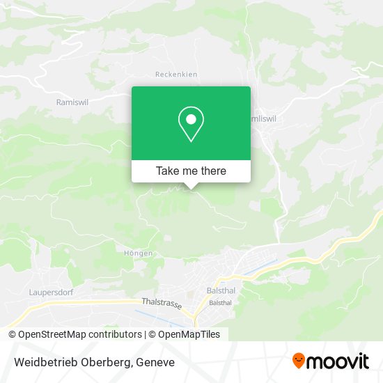 Weidbetrieb Oberberg map