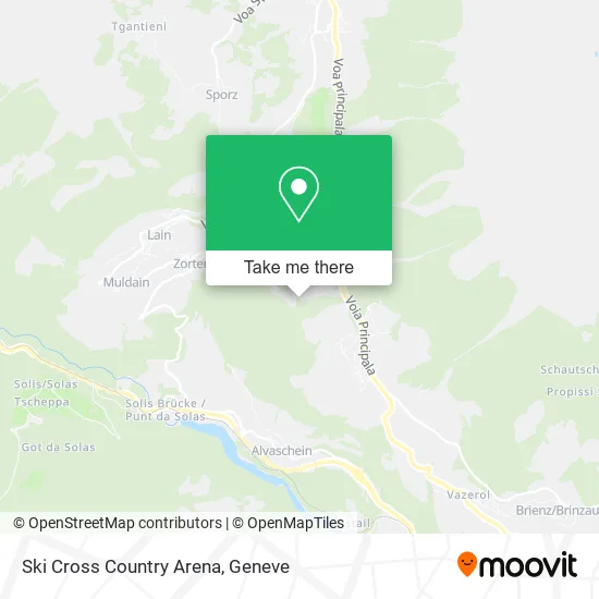 Ski Cross Country Arena map