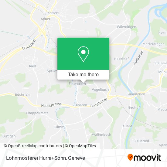 Lohnmosterei Hurni+Sohn map