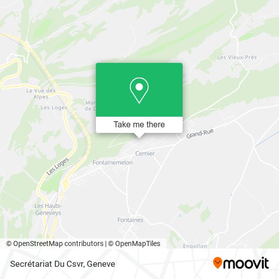 Secrétariat Du Csvr map