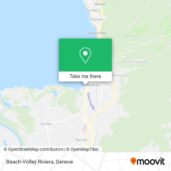 Beach-Volley Riviera Karte