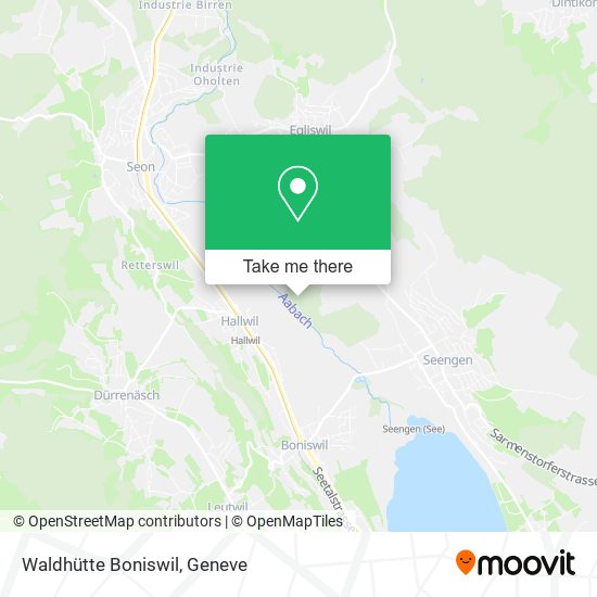 Waldhütte Boniswil map