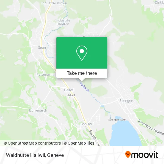 Waldhütte Hallwil map