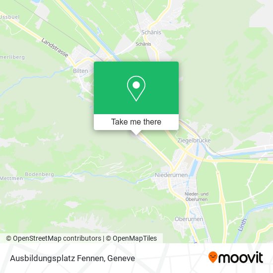 Ausbildungsplatz Fennen map
