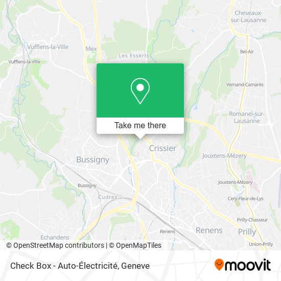 Check Box - Auto-Électricité map