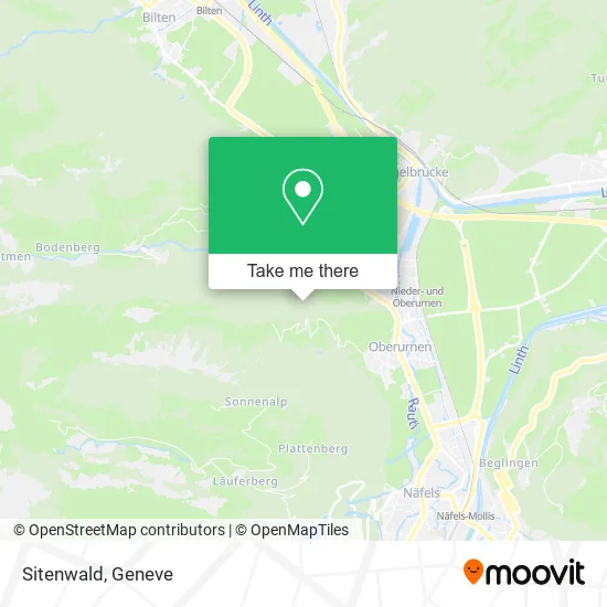Sitenwald map