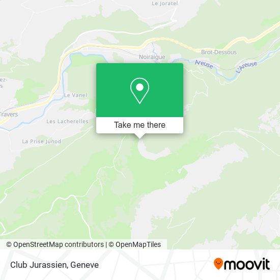 Club Jurassien map