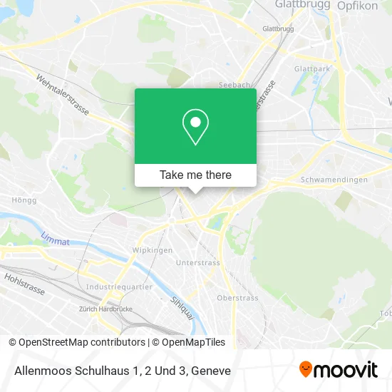 Allenmoos Schulhaus 1, 2 Und 3 map