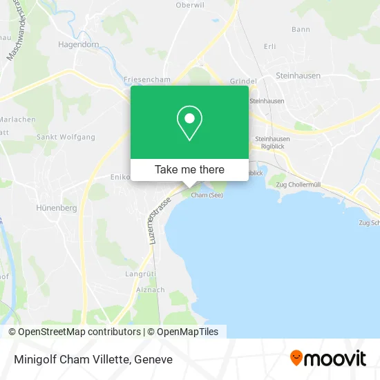 Minigolf Cham Villette map