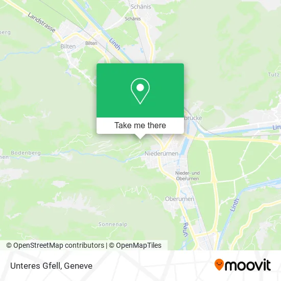 Unteres Gfell map