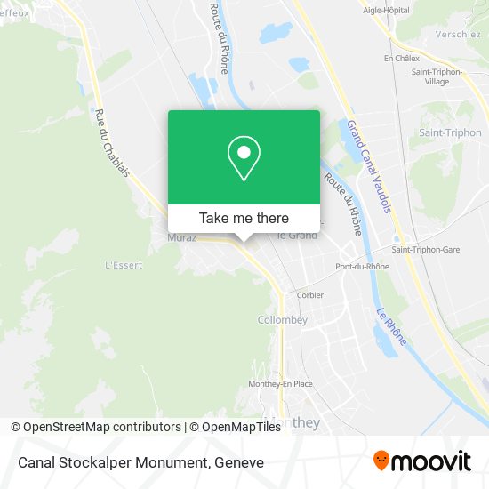 Canal Stockalper Monument map