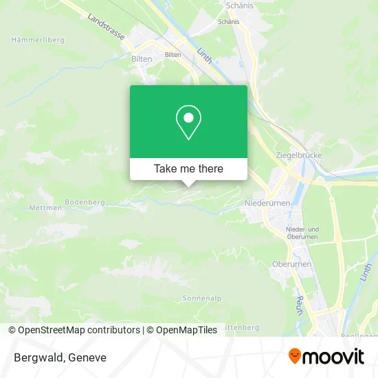 Bergwald map