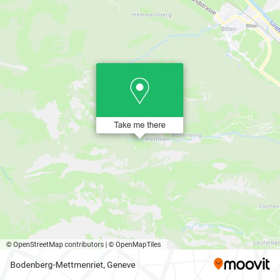 Bodenberg-Mettmenriet map