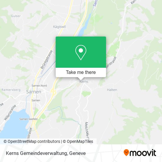 Kerns Gemeindeverwaltung map