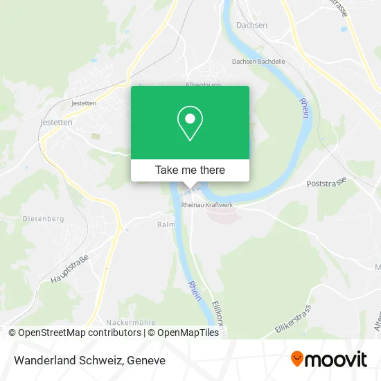 Wanderland Schweiz map