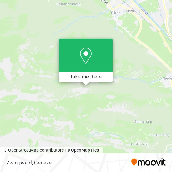 Zwingwald map